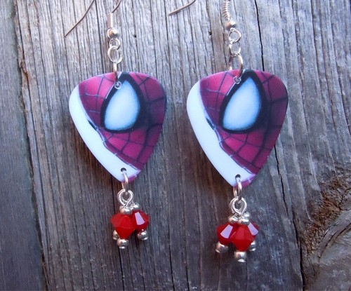 Orecchini spider man plettro - spider-man,