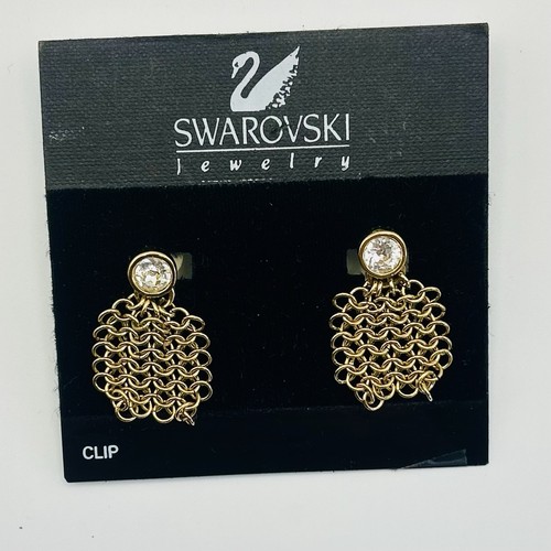 Orecchini clip swarovski in - a,
