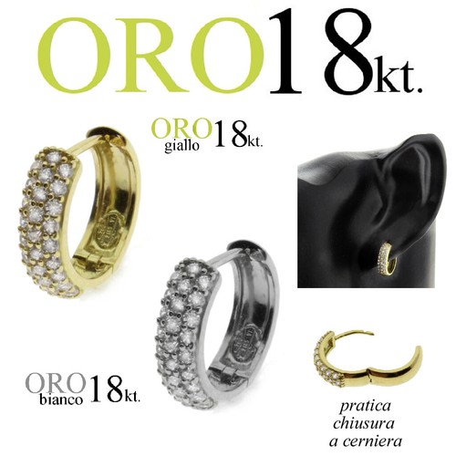 Orecchino uomo donna - uomo, 18kt