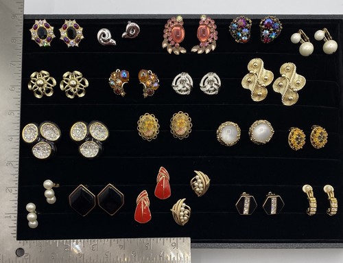 Lotto orecchini clip - , vintage