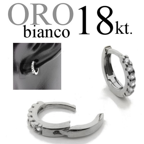 Mono orecchino uomo oro - oro, bianco